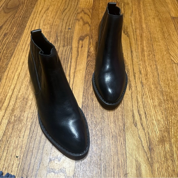 Born Shoes - Born Sleek Black Leather Booties